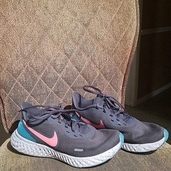 Nike Shoes Nike Revolution Thunder Grey Digital Pink Lace Up
